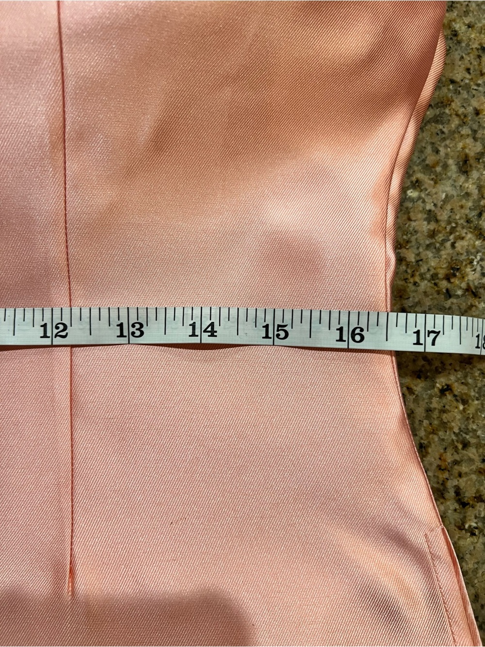 Andrea Iyamah Vasi Top Peach Satin Long Overlay Tunic Size L US 10 NWT - Picture 9 of 12